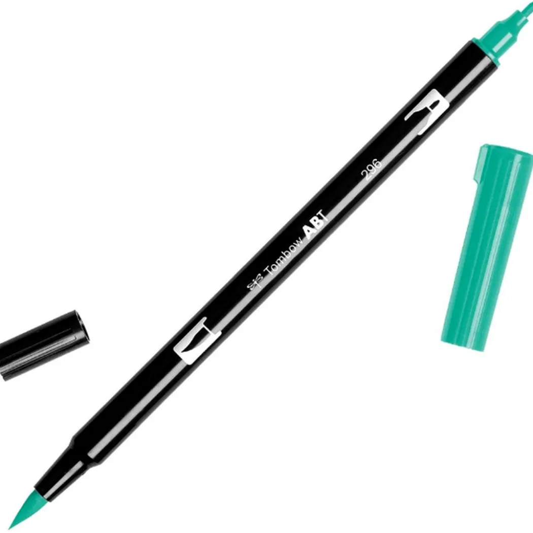 ABT Dual Brush pen 6-set Dermatologiskt testade färger