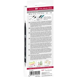 ABT Dual Brush pen 6-set Gray