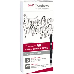 ABT Dual Brush pen 12-set Grey