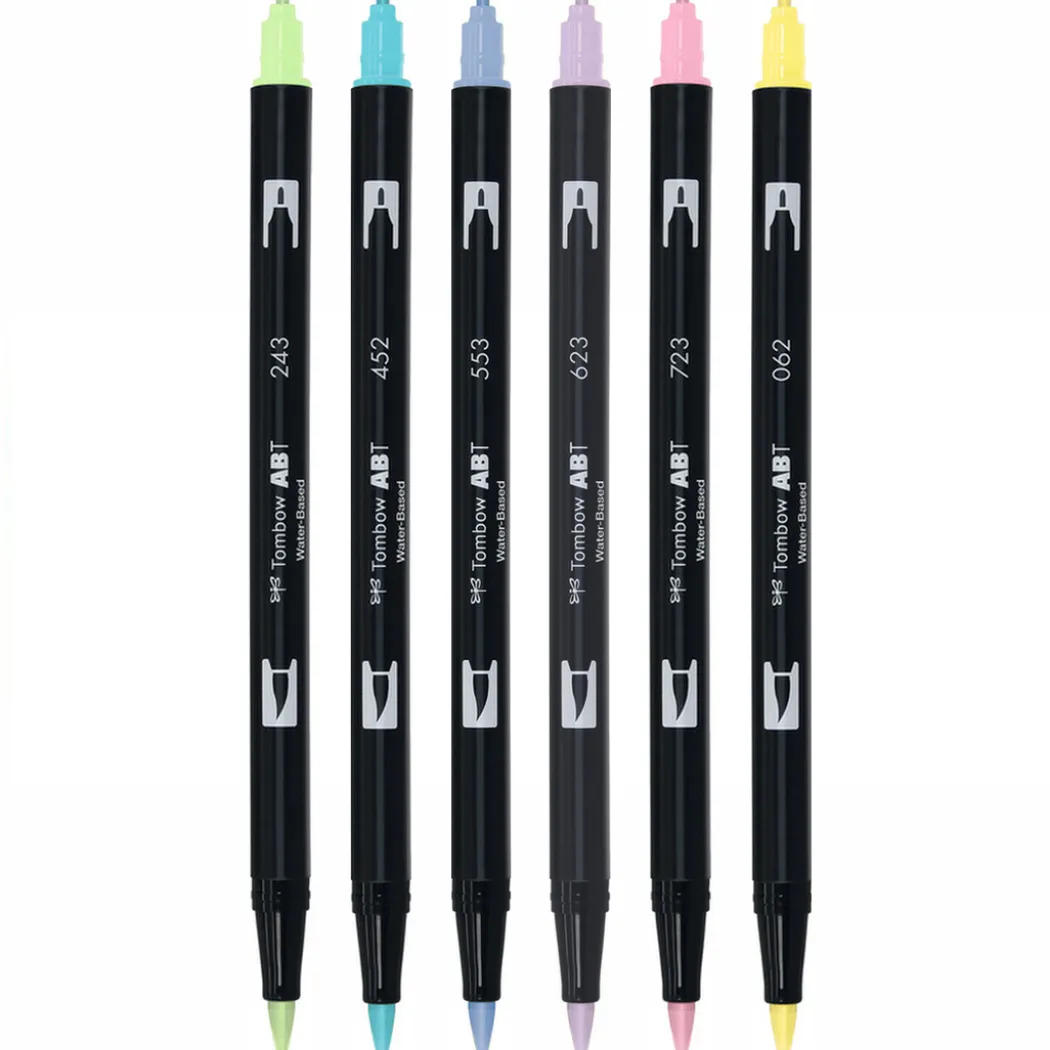 ABT Dual Brush pen 6-set Pastel
