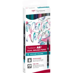 ABT Dual Brush pen 6-set Vintage