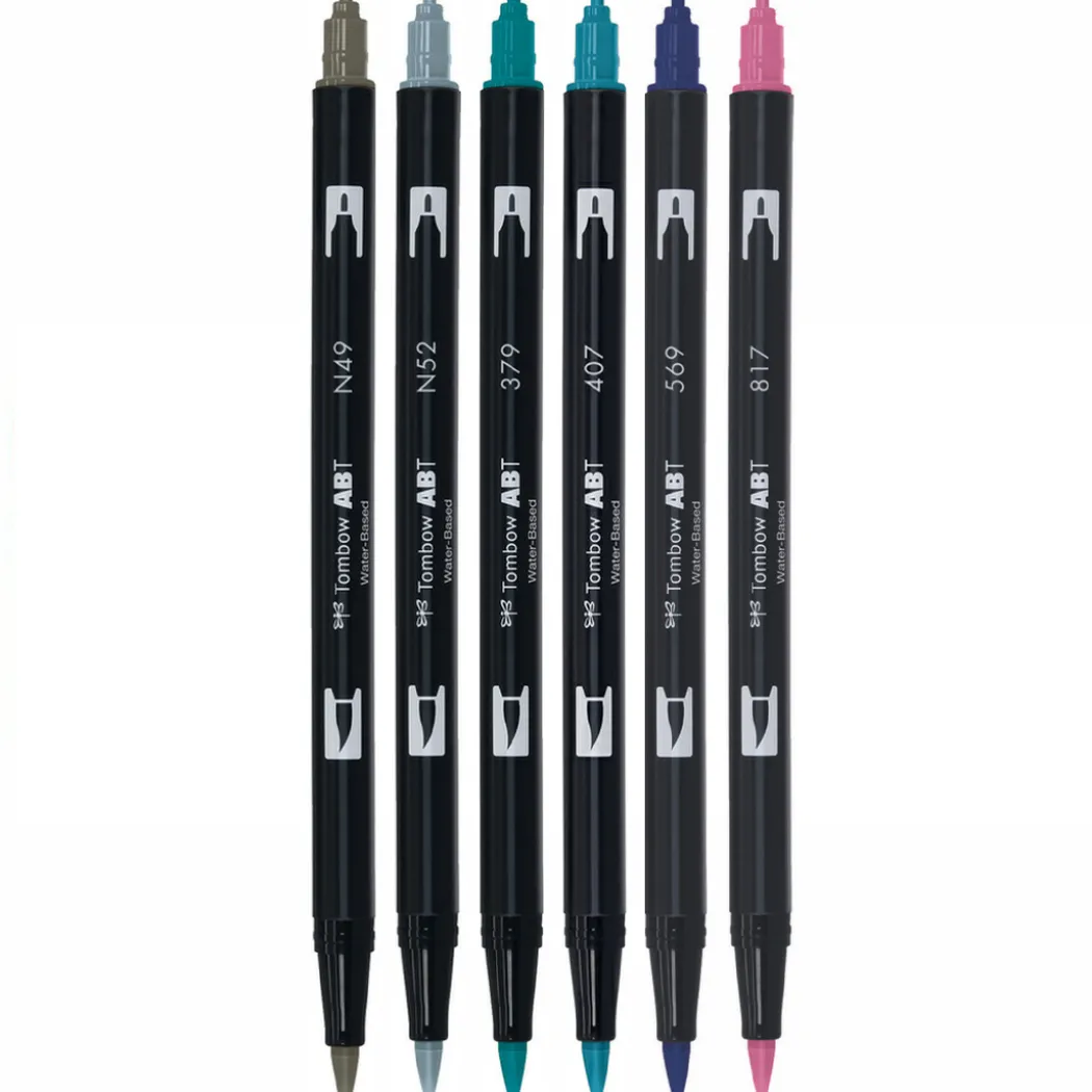 ABT Dual Brush pen 6-set Vintage