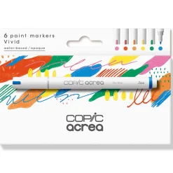 Acrea Paint Marker 6-set Vivid Colours
