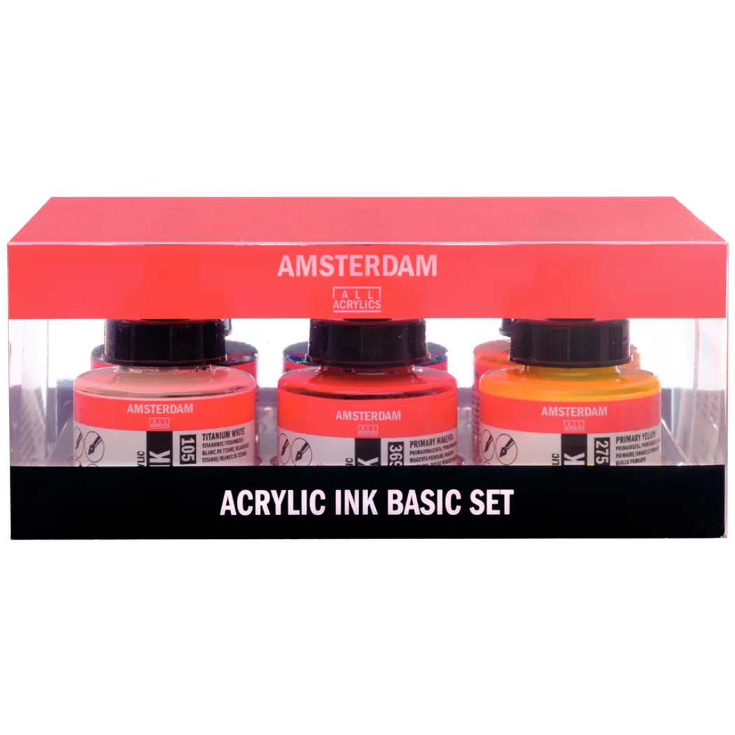 Acrylic Ink Basic set 6 x 30 ml