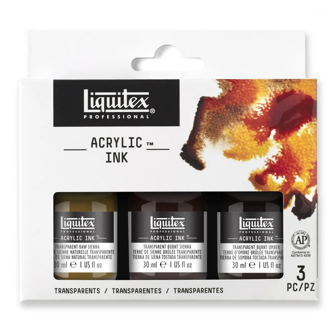 Acrylic Ink Transparents 3-set 30 ml