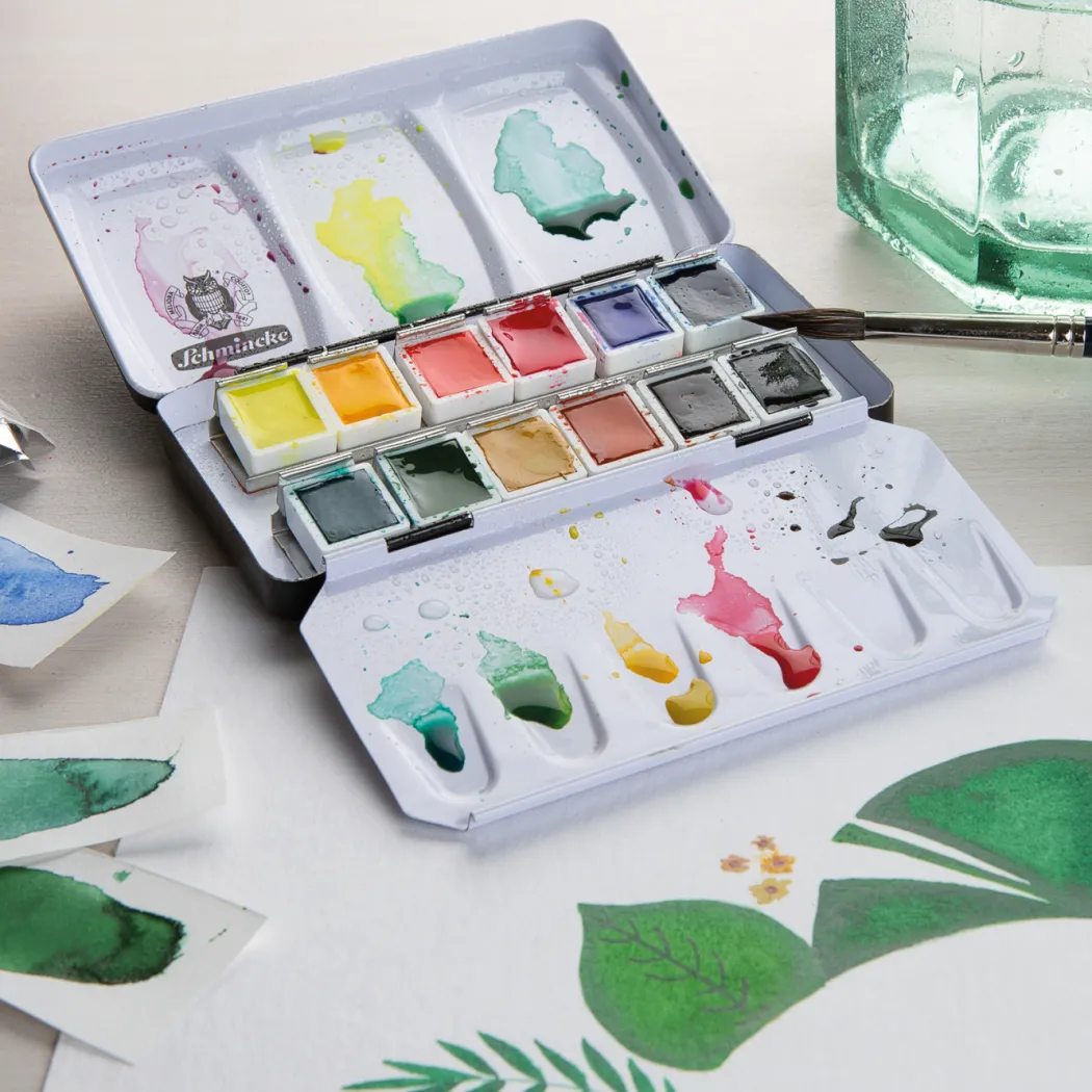 Akademie Aquarell Half Pans 12-set