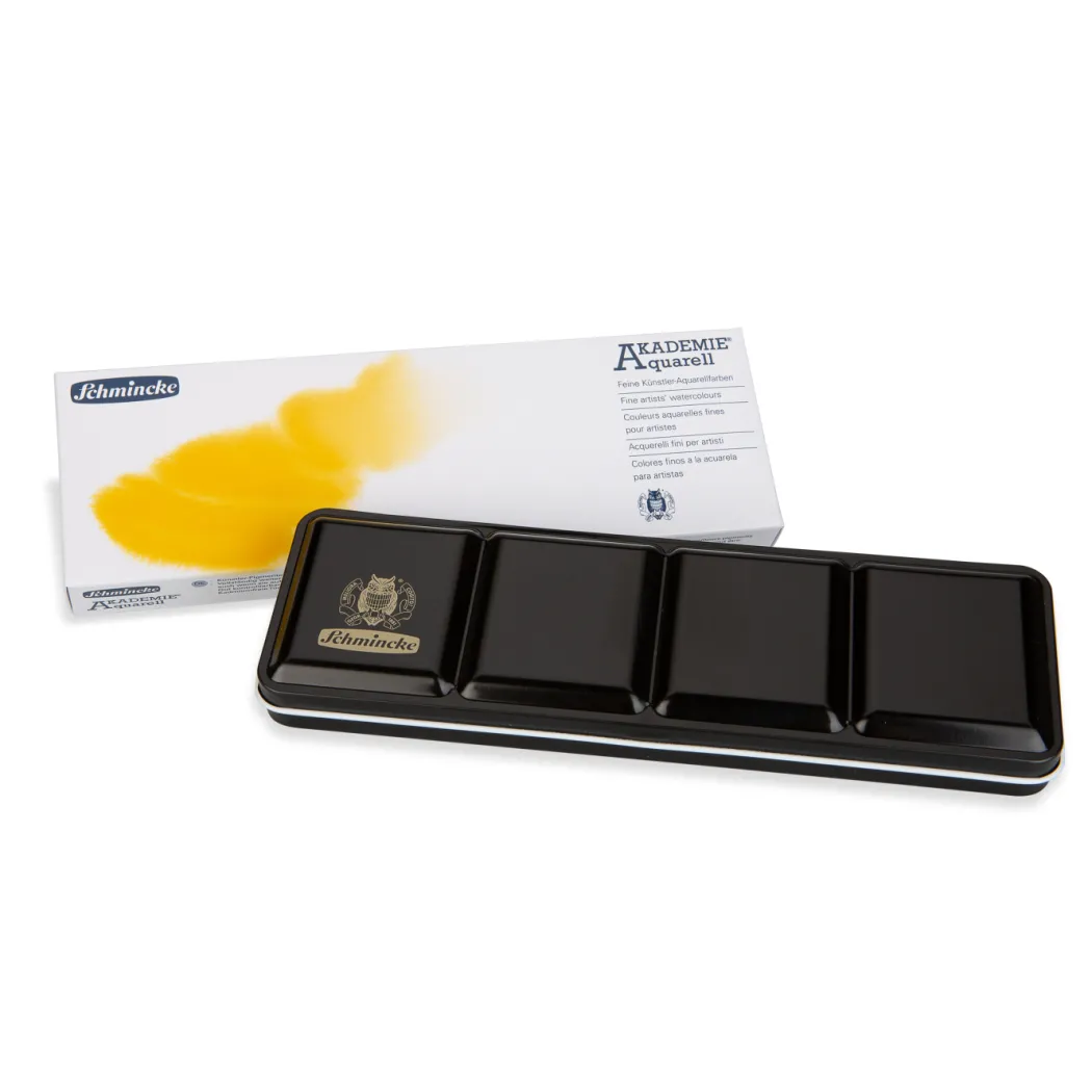 Akademie Aquarell Half Pans 12-set + 12 tomma