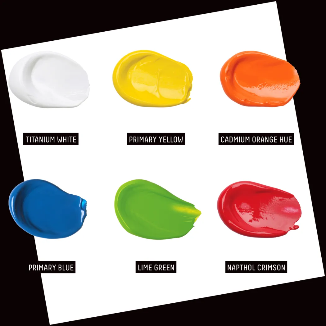 Akrylfärg Basics Creator's Set 6x22 ml