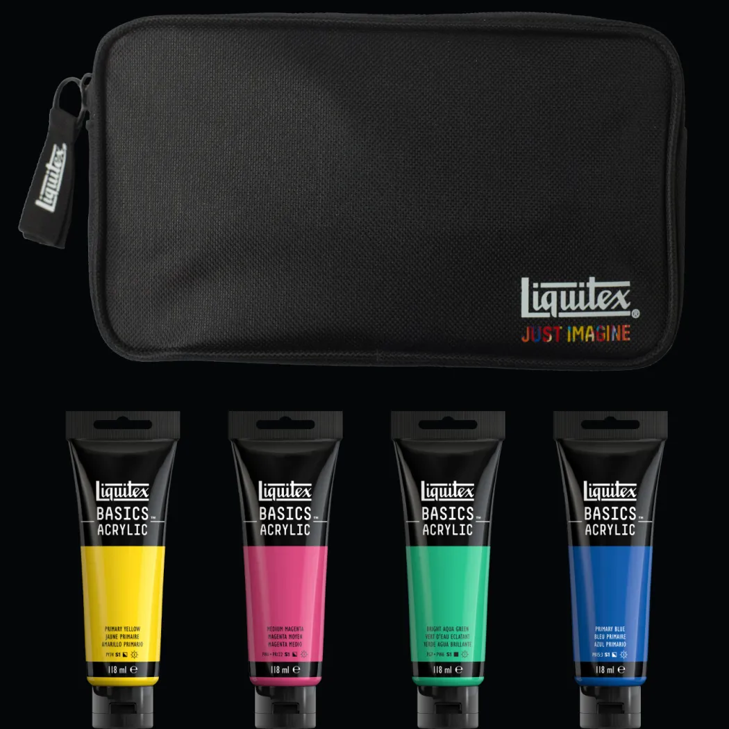 Akrylfärg Basics Illuminated Brights Set 4x118 ml