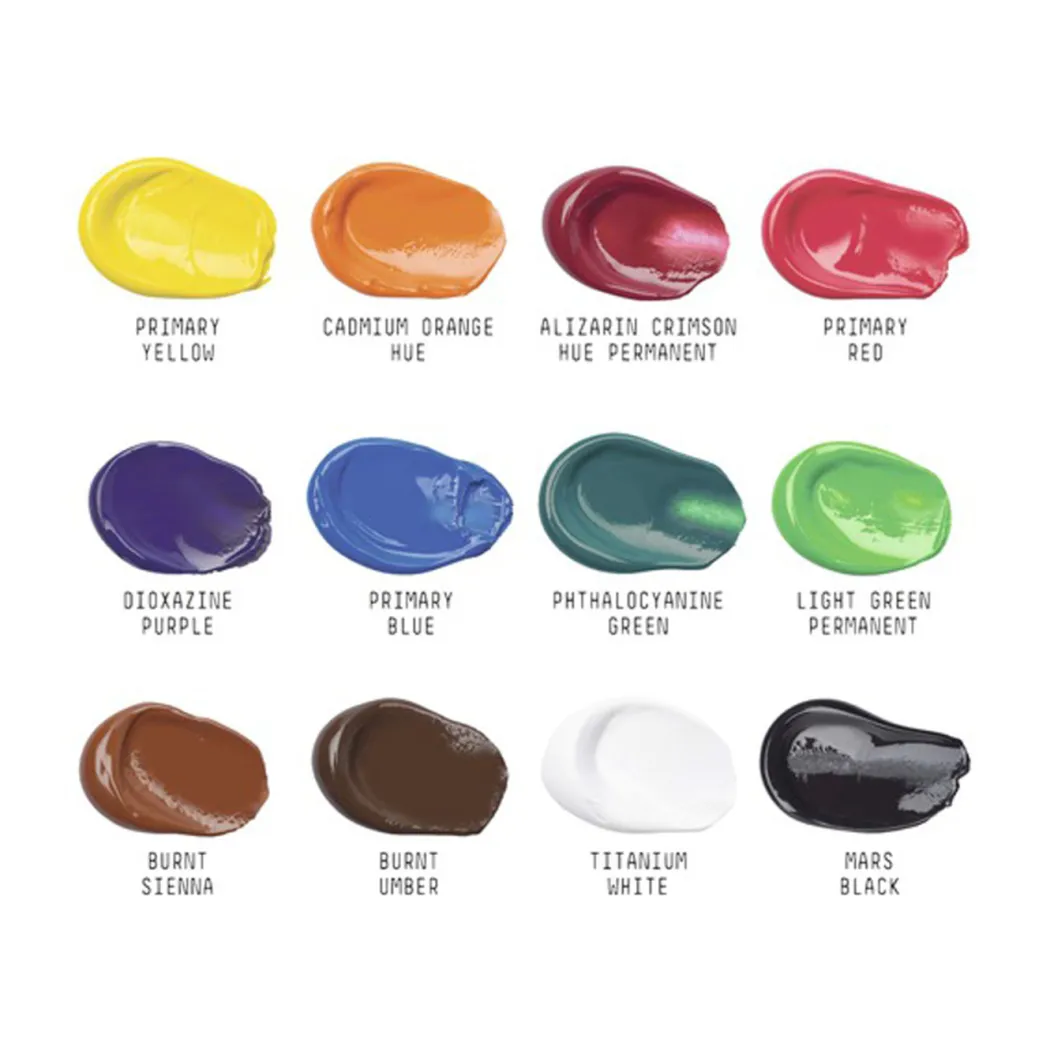 Akrylfärg Basics Set 12x22 ml