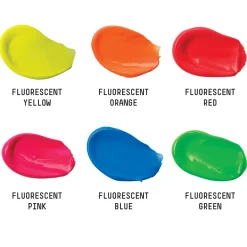 Akrylfärg Fluorescent Set Tubes 6x22 ml