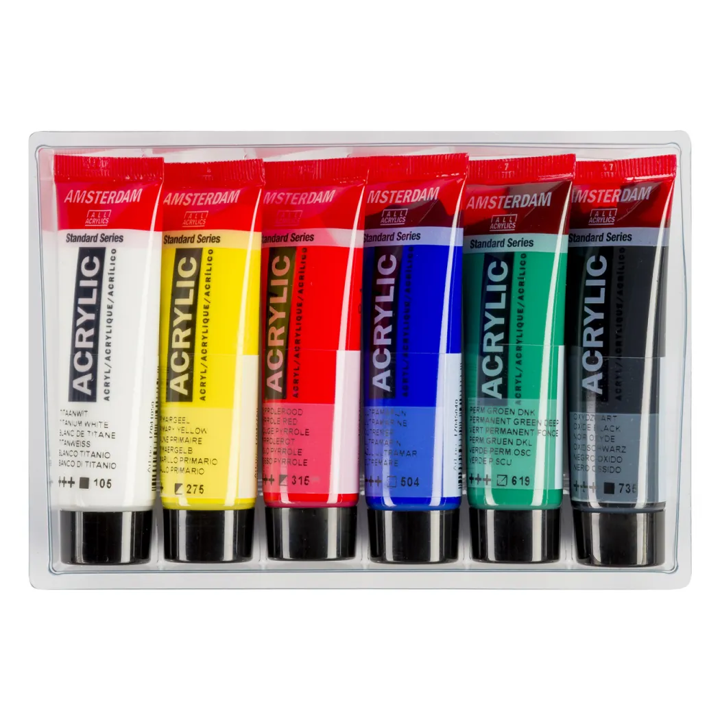 Akrylfärg General Selection Set 6 x 20 ml