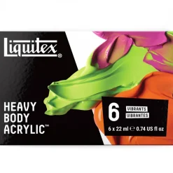 Akrylfärg Heavy Body Vibrant Set 6x22 ml