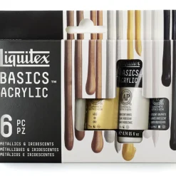 Akrylfärg Metallic & Iridescent Set Tubes 6x22 ml