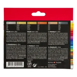 Akrylfärg Metallic Set 6 x 20 ml