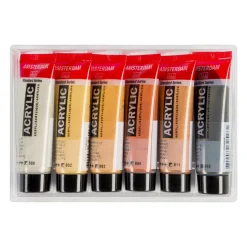 Akrylfärg Metallic Set 6 x 20 ml