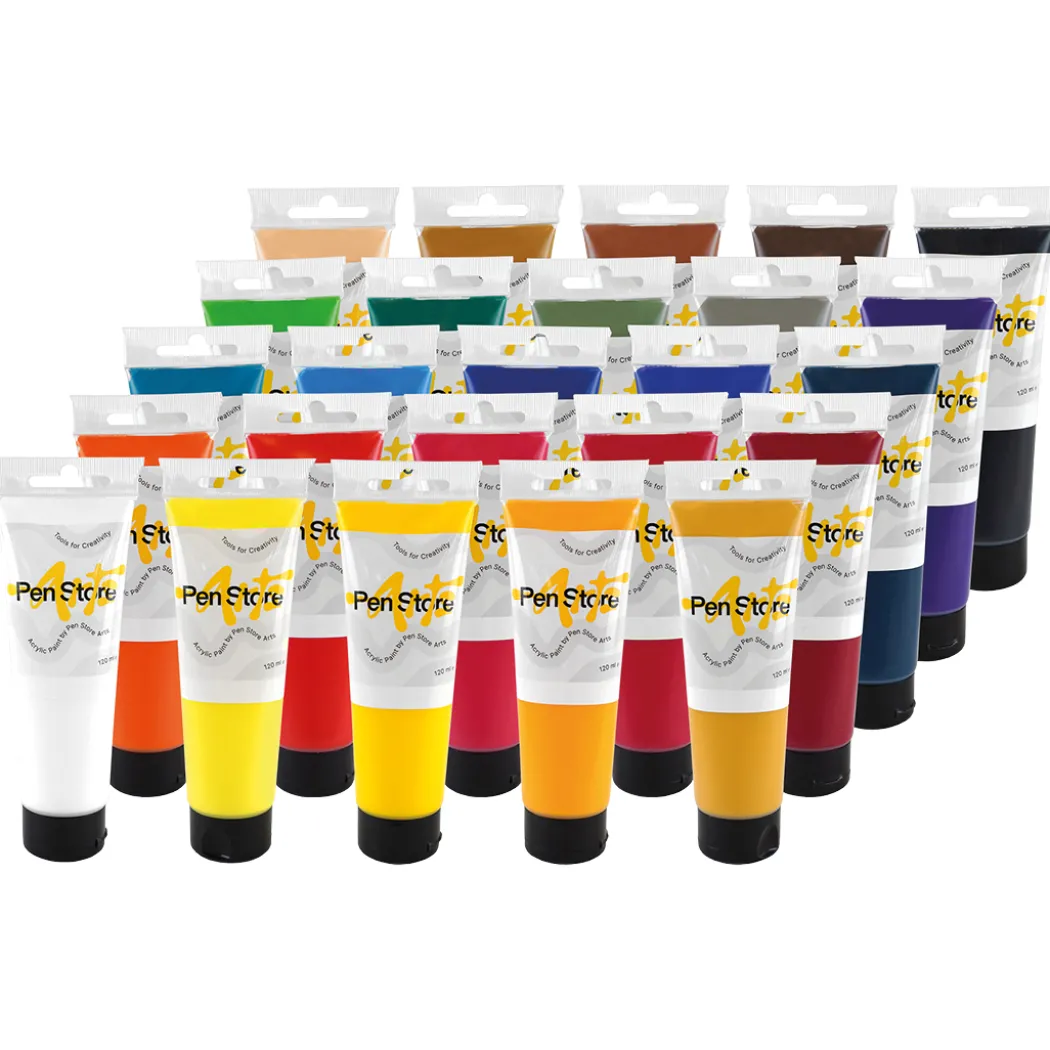 Akrylfärg 120 ml 22-set