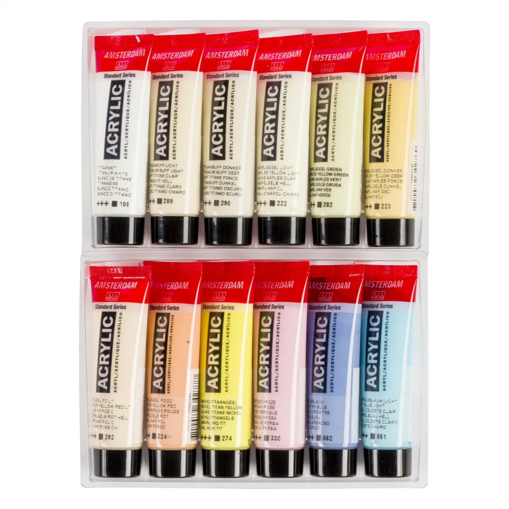 Akrylfärg Pastel Set 12 x 20 ml