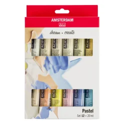 Akrylfärg Pastel Set 12 x 20 ml