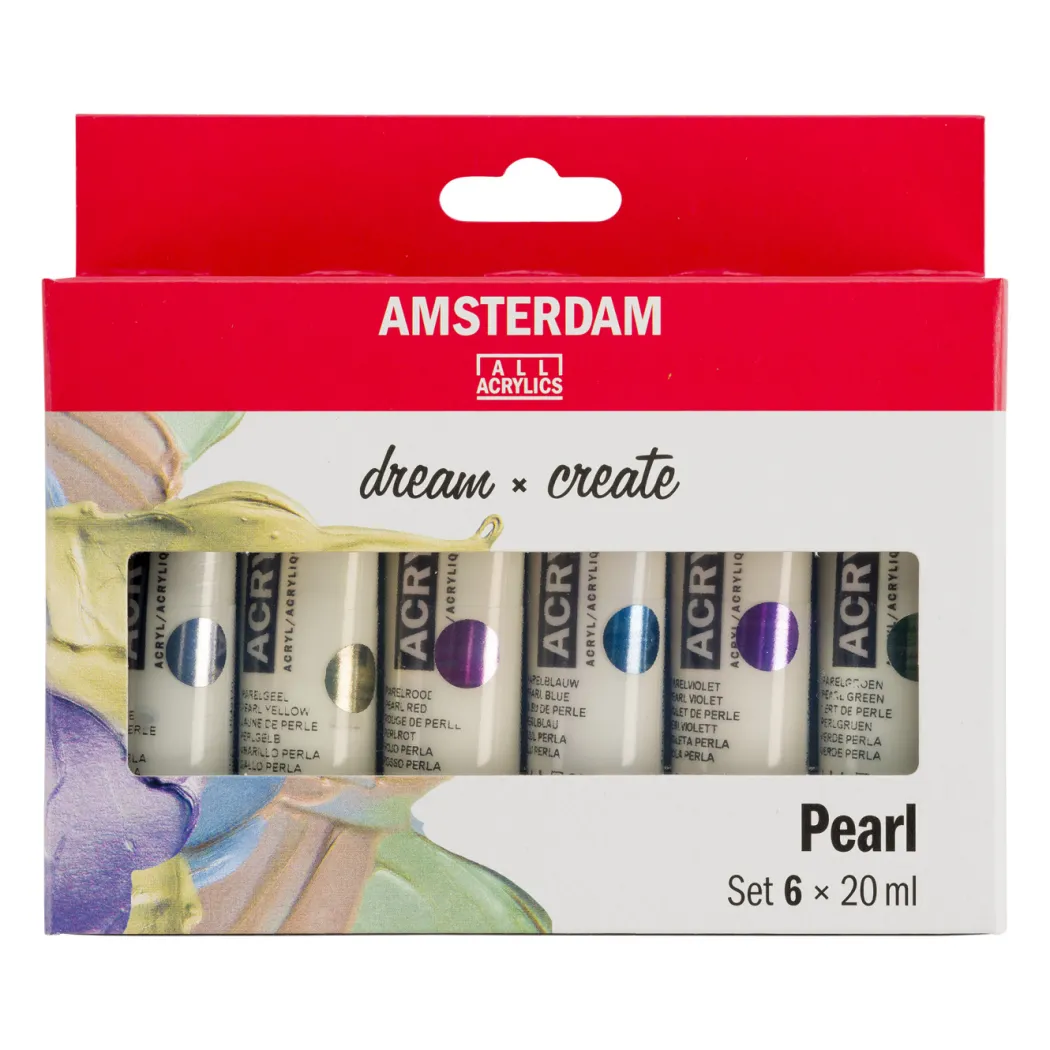 Akrylfärg Pearl Set 6 x 20 ml