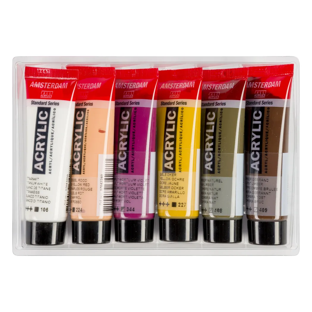 Akrylfärg Portrait Set 6 x 20 ml