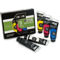 Akrylfärgset Campus 5x100ml tuber