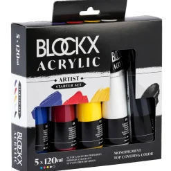 Akrylfärg Set Primaries 5x120 ml