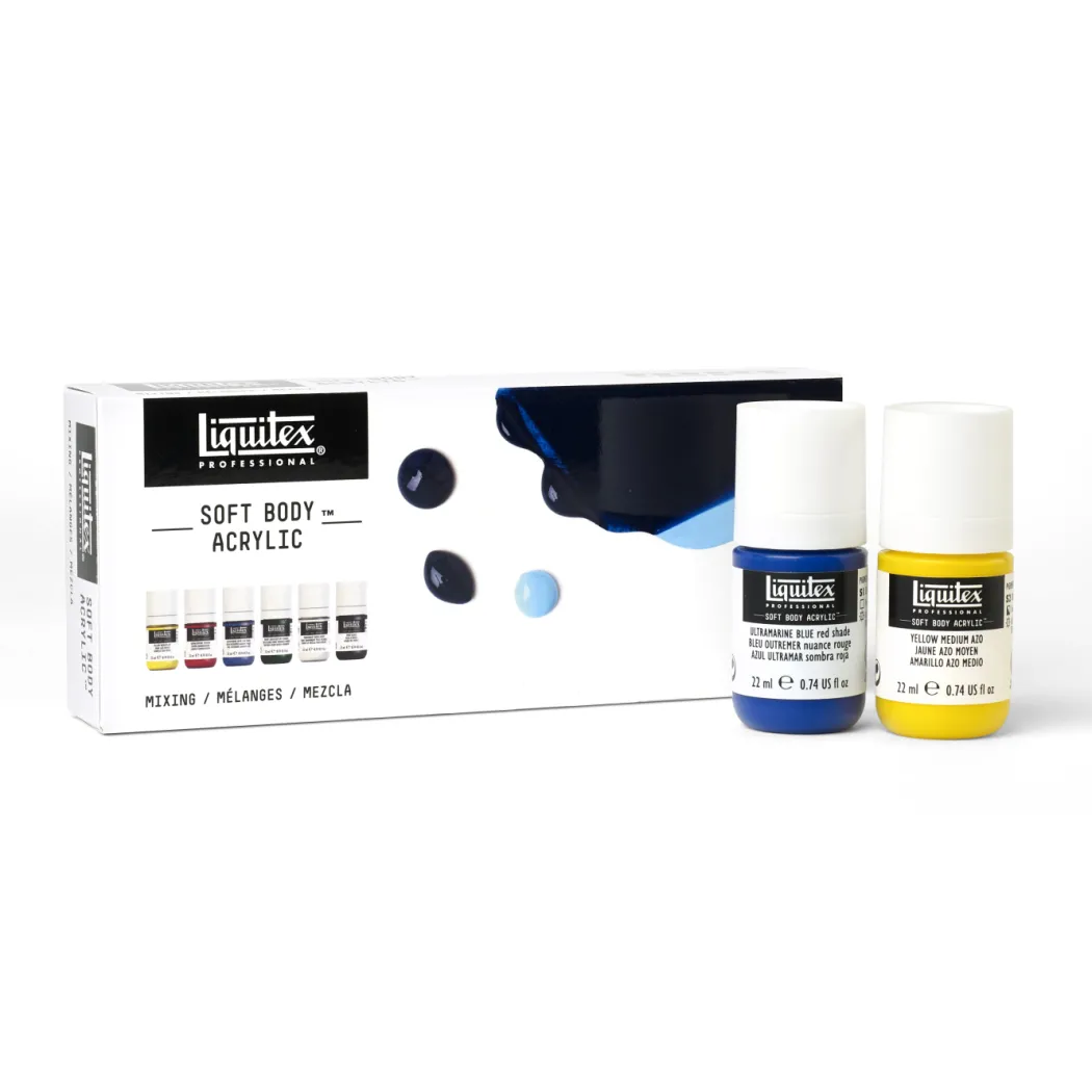 Akrylfärg Soft Body Mixing Set 6x22 ml