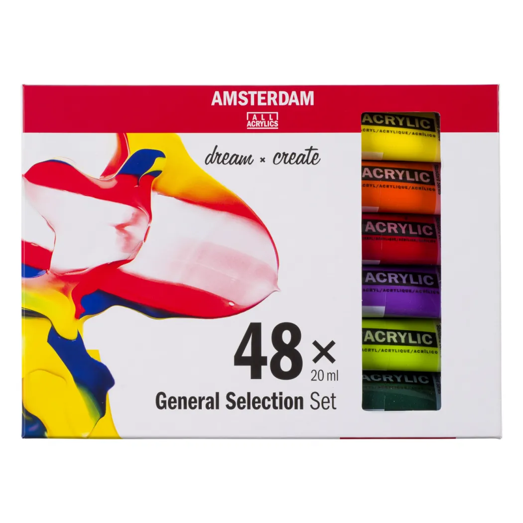Akrylfärg Standard Set 48 x 20 ml