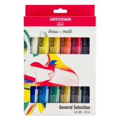 Akrylfärg Standard Set 12 x 20 ml