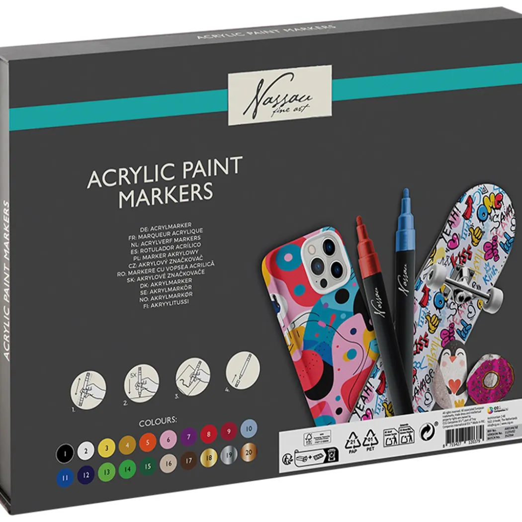 Akrylmarker 20-set