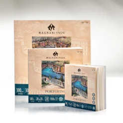 Akvarellblock Portofino 100% Bomull 300g Satin 15x15 cm 20 ark