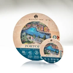 Akvarellblock Rund Portofino 100% Bomull 300g 16 cm 20 ark