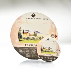 Akvarellblock Rund Toscana 100% Bomull 300g 16 cm 20 ark