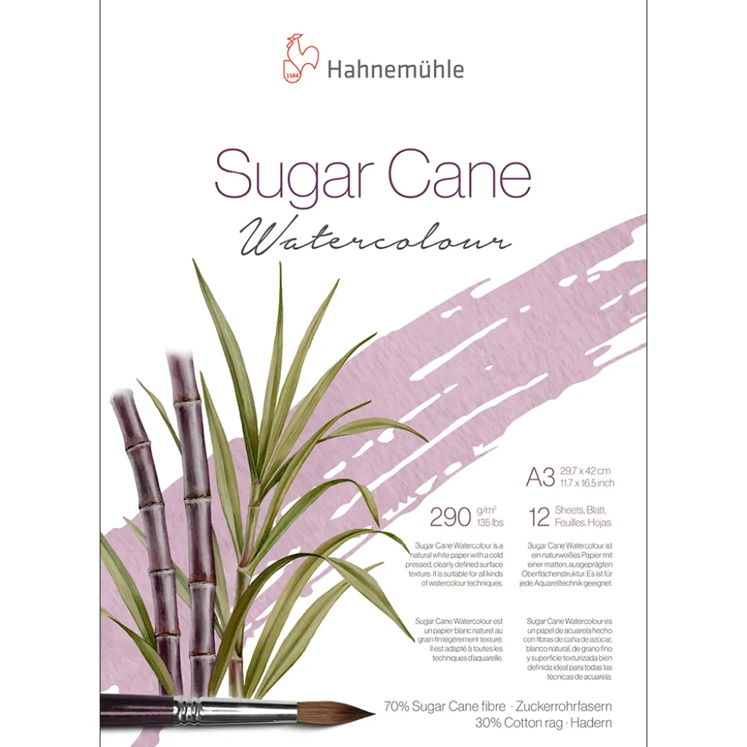 Akvarellblock Sugar Cane 290g A3