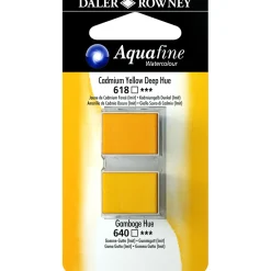 Akvarellfärg ½ - kopp Duo Cad Yellow Deep Hue/Gamboage Hue