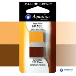 Akvarellfärg ½ - kopp Duo Naples Yellow/Burnt Umber