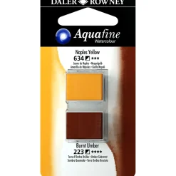 Akvarellfärg ½ - kopp Duo Naples Yellow/Burnt Umber