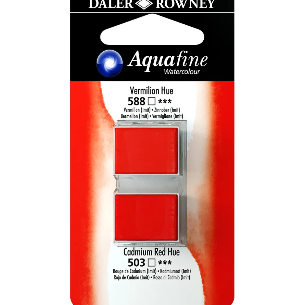 Akvarellfärg ½ - kopp Duo Vermilion Hue/Cad Red Hue