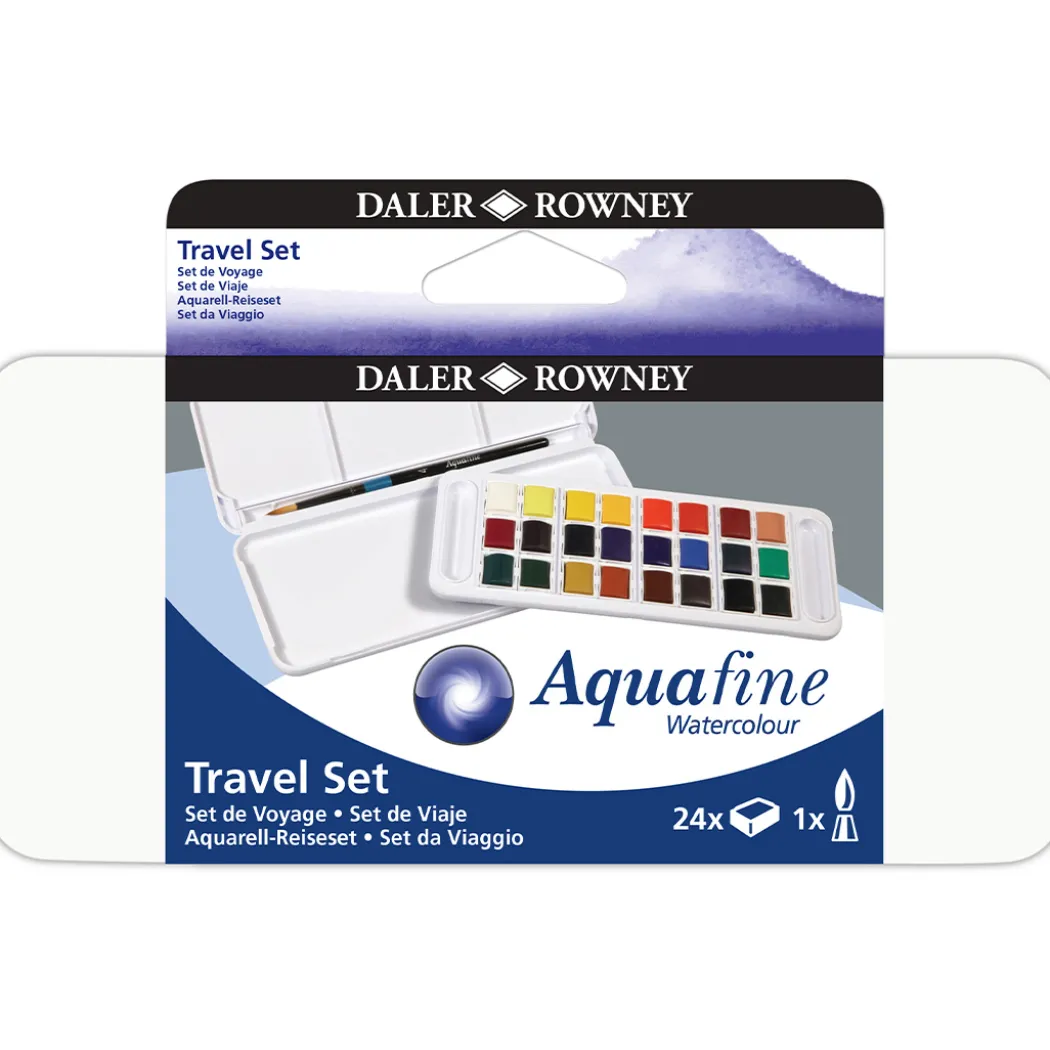 Akvarellfärg Travel set 24 ½ - koppar