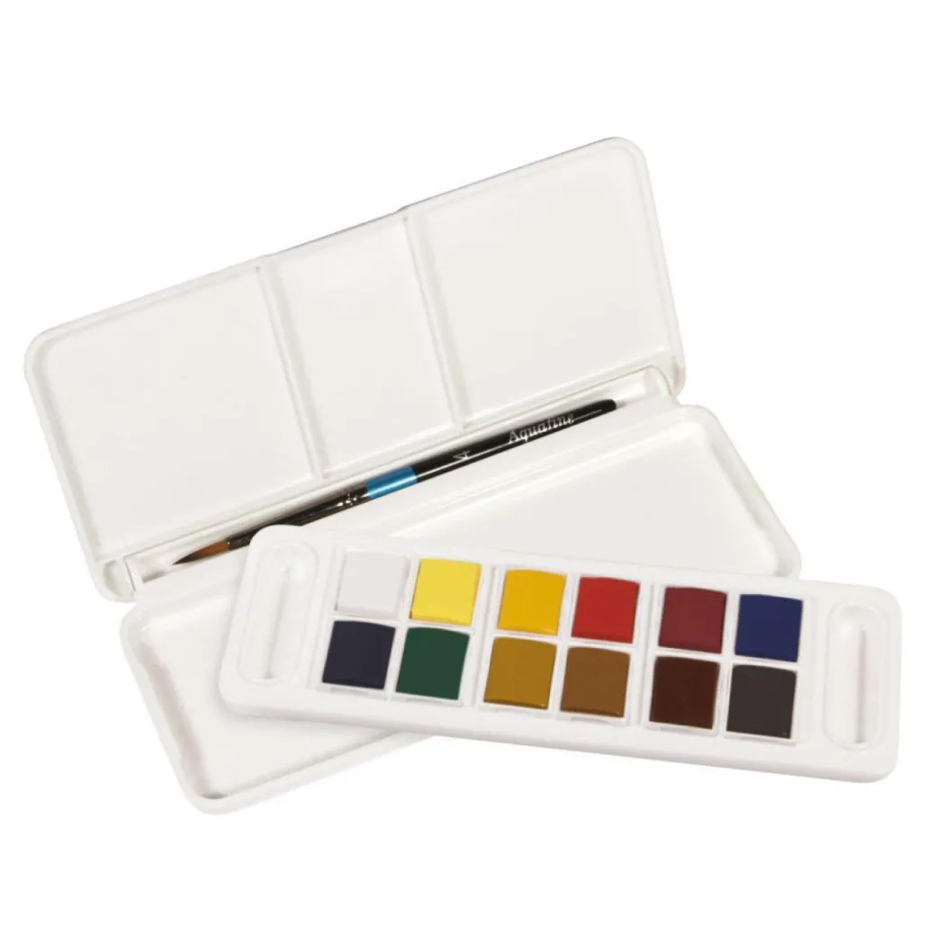 Akvarellfärg Travel set 12 ½ - koppar