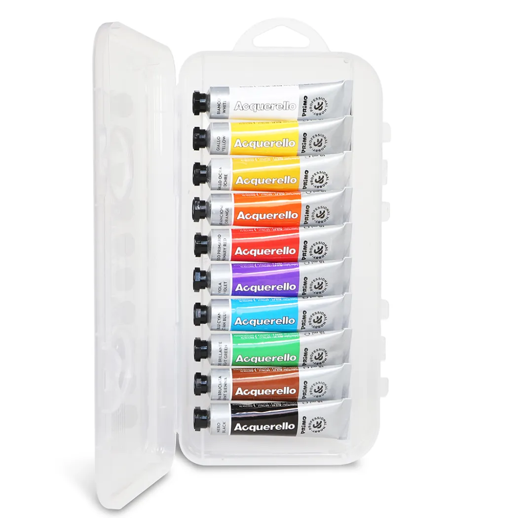 Akvarellfärg tub 18 ml 10-set
