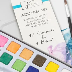 Akvarell-kit 18 färger + pensel