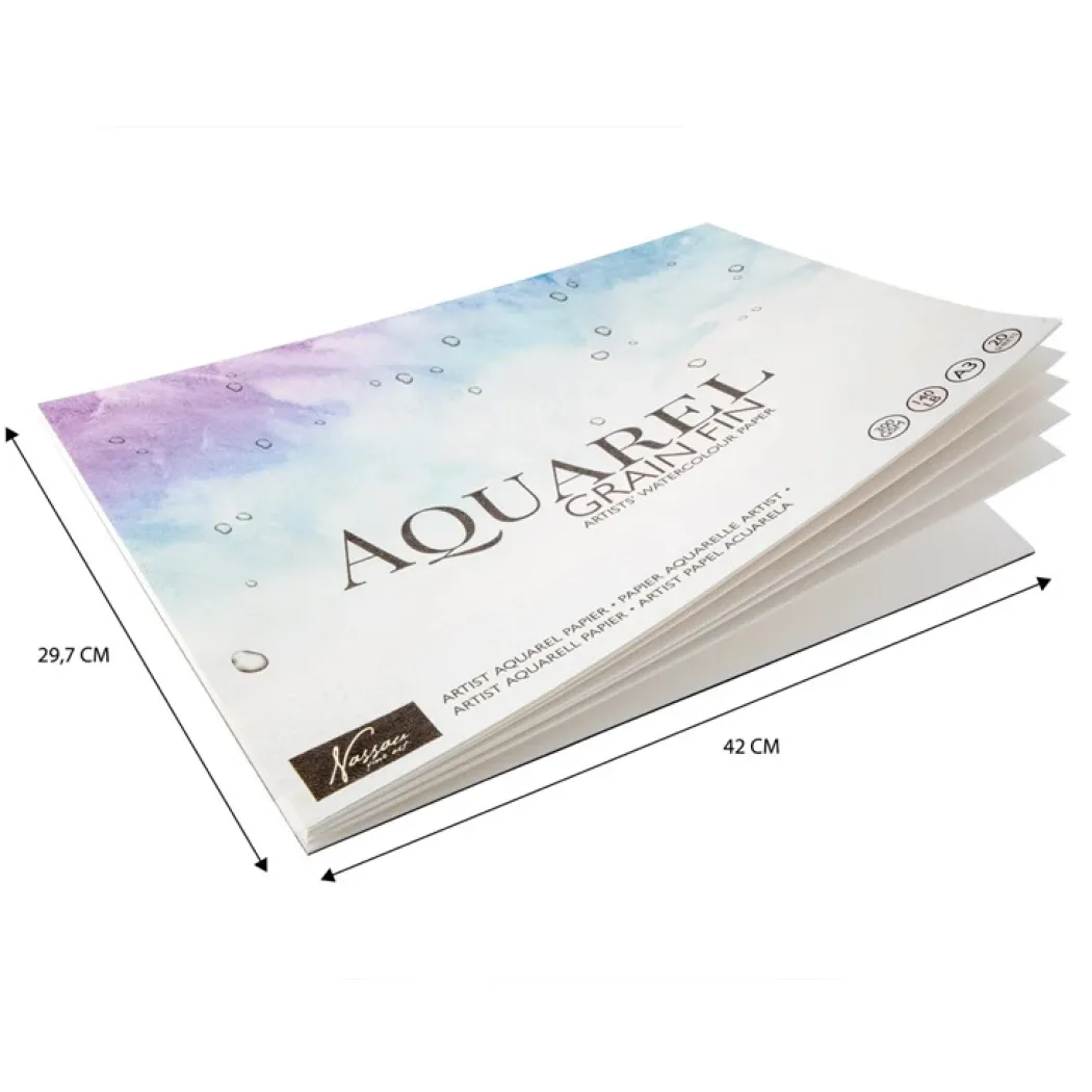 Akvarellpapper 300g A3, 20 ark