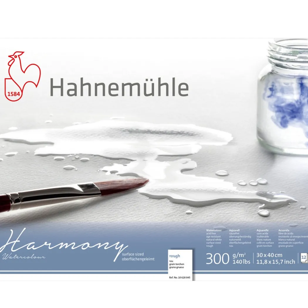 Akvarellpapper Harmony 300 g Rough 30 x 40 cm