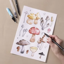 Akvarellpenna Two-Tip Brush Marker 12-set
