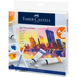 Akvarellset 24x9 ml + palett
