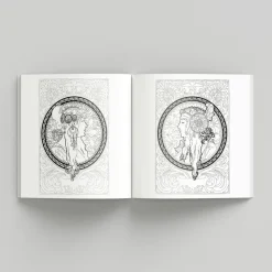 Alphonse Mucha Coloring Book