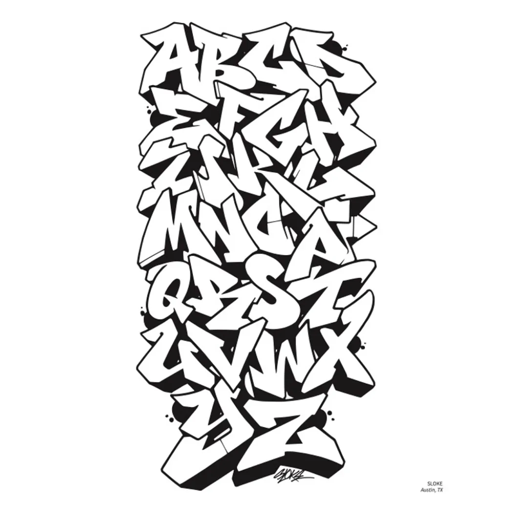American Graffiti Coloring Book