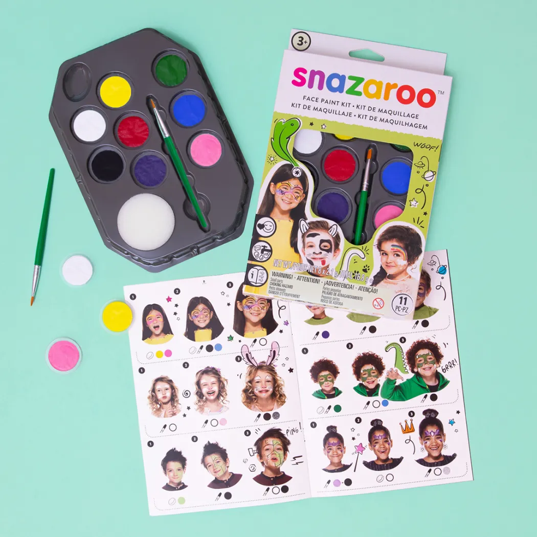 Ansiktsfärg Rainbow kit 10-set